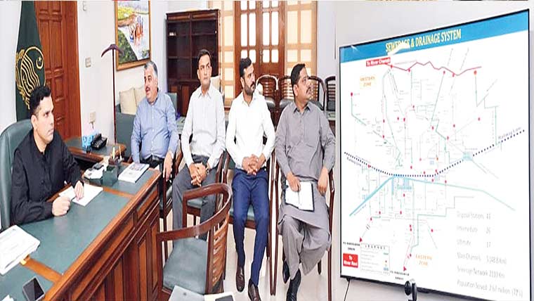 کمشنر کابارشوں کی پیشگوئی پرشہر کے نشیبی علاقوں کا دورہ 