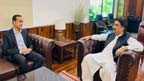  وزیر ثقافت سے ڈپٹی کمشنر  مٹیاری کی ملاقات