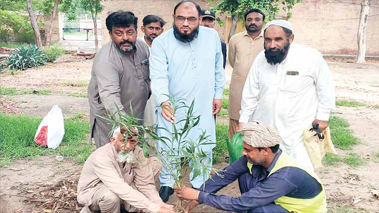 مختلف اقسام کے پودے لگا کر شجرکاری مہم کا باقاعدہ آغاز 