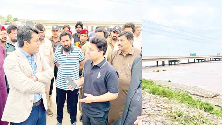  ڈپٹی کمشنر کا دریائے چناب کے طالب والا مقام کا ہنگامی دورہ 