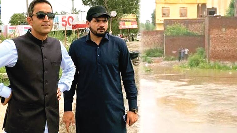 نالہ پلکھو میں اونچے درجے کا سیلاب ، آبادی اور فصلیں متاثر 