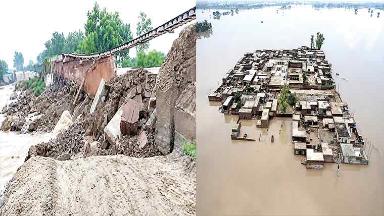 مریدکے : تباہ کن سیلاب، کئی دیہات زیر آب، سرکاری امداد نہ پہنچنے کی شکایات