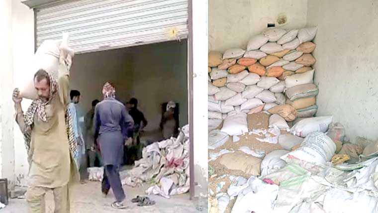  محکمہ فوڈ کی کارروائی، کہروڑپکا میں 750من گندم برآمد