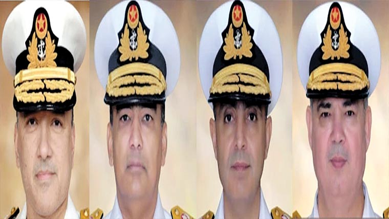  پاک بحریہ کے 4 کموڈورز کی ریئر ایڈمرل کےعہدے پر ترقی  