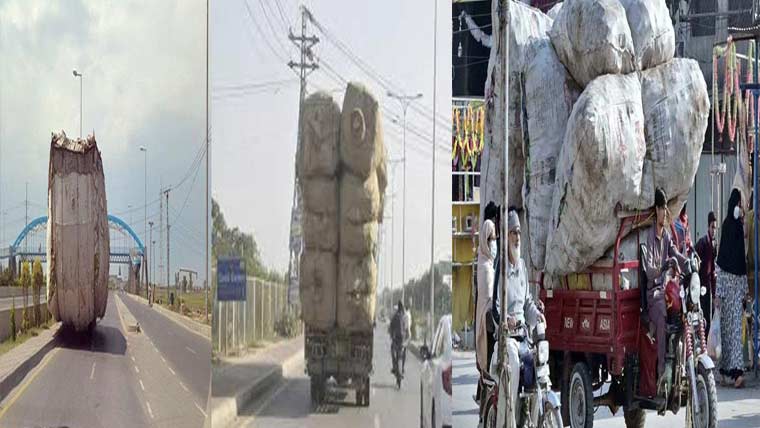  لوڈر رکشے منی ٹرکوں میں تبدیل ، اوور لوڈنگ معمول ، حادثات میں اضافہ