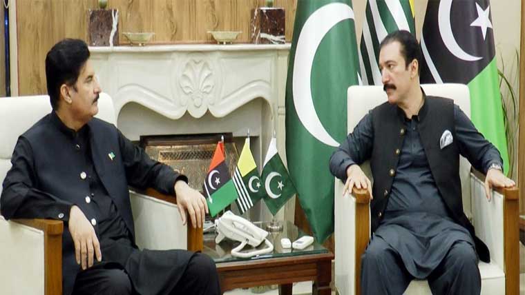  وزیر اعظم آزاد کشمیر سے گورنر کے پی کی ملاقات 