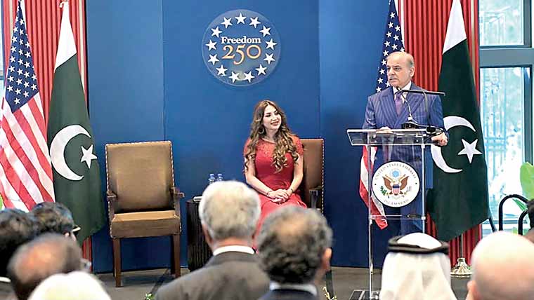 ٹرمپ مین آف پیس بروقت پاک بھارت جنگ بند کروائی : شہباز شریف 