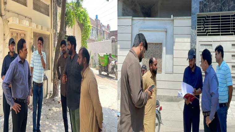 ایم ڈی ستھرا پنجاب گوجرانوالہ عبدالرازق ڈوگر کا مختلف علاقوں کا دورہ