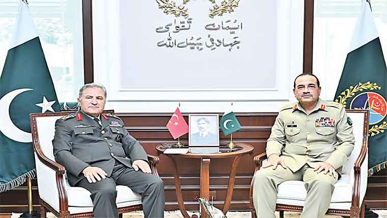 فیلڈ مارشل سے ترک  کمانڈر کی ملاقات