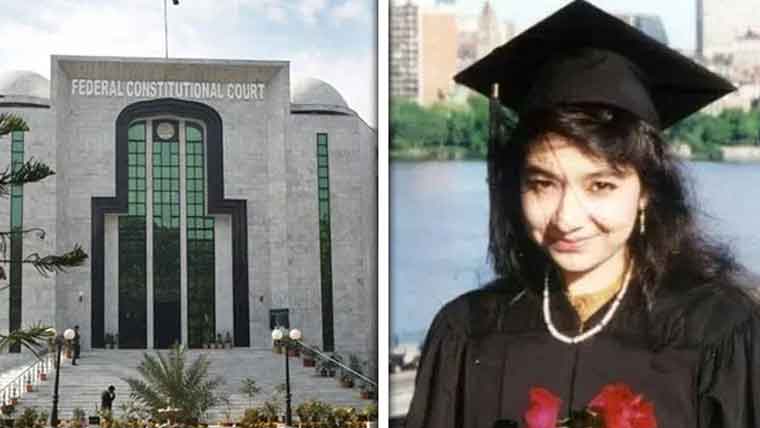  آئینی عدالت:عافیہ کیس میں وزیراعظم اور کابینہ کے خلاف اپیل 16جون کو سماعت کیلئے مقرر