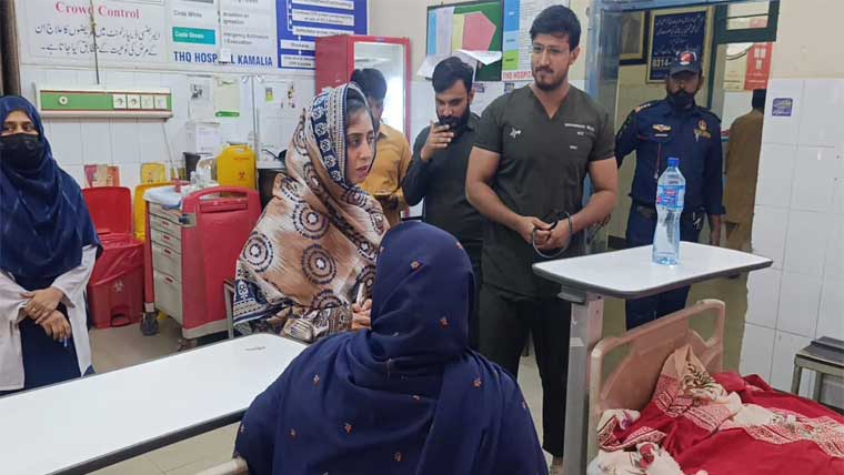 اے سی ارم شہزادی کاٹی ایچ  کیوہسپتال میں سہولیات کاجائزہ