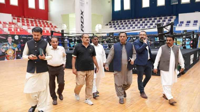 ڈی جی پی ایس بی کا سپورٹس کمپلیکس کا تفصیلی دورہ 