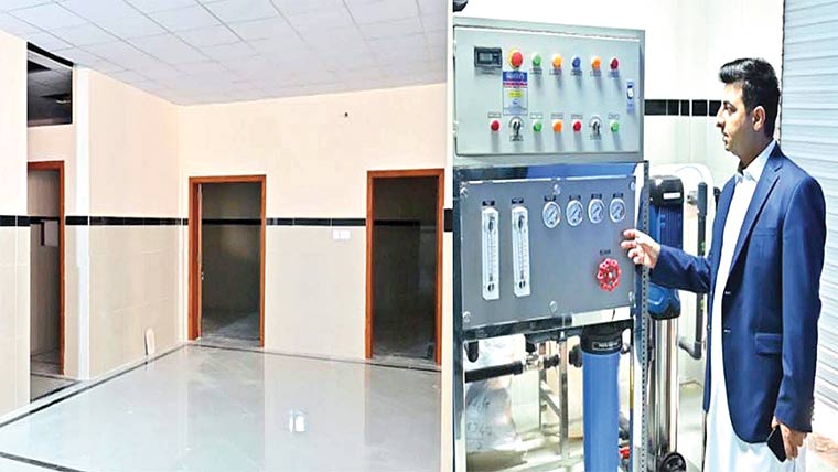 ہلال احمر ہسپتال میں ڈائیلاسز سنٹر کی تعمیر  آخری مراحل میں، ڈپٹی کمشنر کا دورہ 