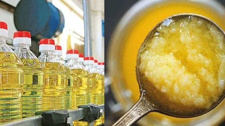  ٹیکسوں کا بوجھ ، گھی ، کوکنگ آئل  قیمتوں میں 15 روپے کلو تک  اضافہ ہوسکتا :پی وی ایم اے 