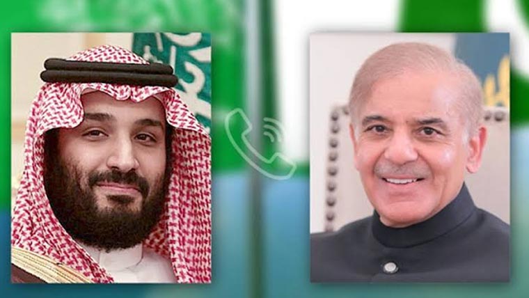 شہباز شریف ، سعودی ولی عہد محمد بن سلمان کا ٹیلیفونک رابطہ
