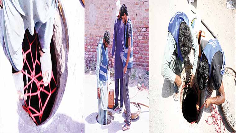 واسا کا اہم اقدام، مین ہولز میں سیفٹی نیٹس لگانے کا آغاز