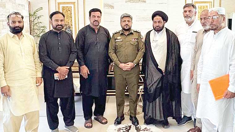 ریجنل پولیس آفیسر سے شیعہ علما کو نسل کے وفد کی ملاقات 
