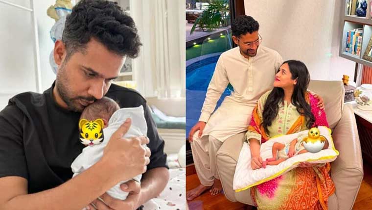 فادرز ڈے پر علی گل پیر  بیٹے کے باپ بن گئے