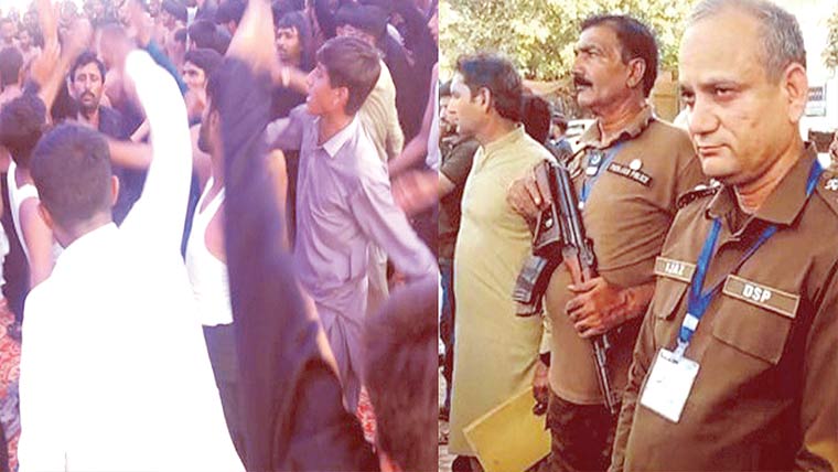 ماموں کانجن:جھولا حضرت علی اصغر کا  مرکزی جلوس عقیدت و احترام سے برآمد
