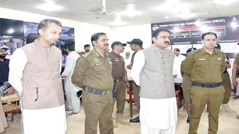  کمشنر، آر پی او کے دورے ، محرم انتظامات کا تفصیلی جائزہ 