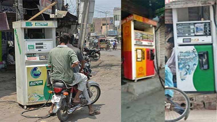جھنگ میں مین شاہراہوں پر منی  پٹرول پمپ قائم ،کارروائی کامطالبہ 