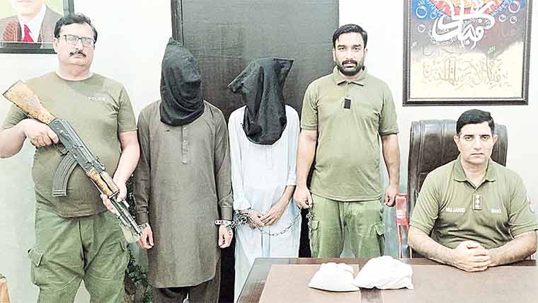 علی پورچٹھہ:منشیات فروشوں کیخلاف  کارروائی ‘ 2گرفتار ،چرس برآ مد 