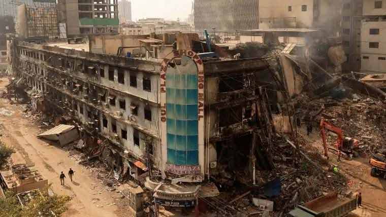 سانحہ گل پلازہ:آگ حادثاتی قرار، دھماکا خیز مواد نہیں ملا،رپورٹ
