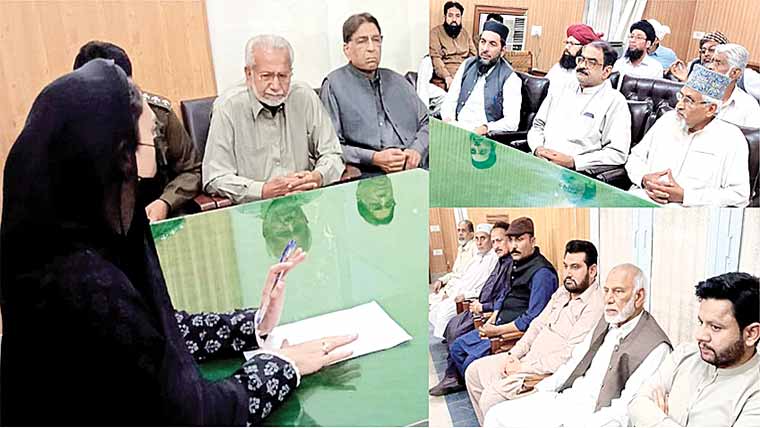 اسسٹنٹ کمشنر کاکمالیہ میں امن وامان کے قیام پر اجلاس 