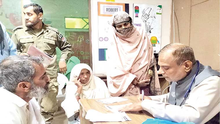 فری میڈیکل کیمپ، سینکڑوں مریضوں کا چیک اپ