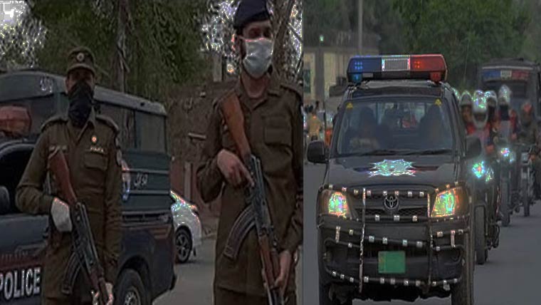 نماز تراویح کے دوران میانوالی  پولیس کے مؤثر سکیورٹی انتظامات