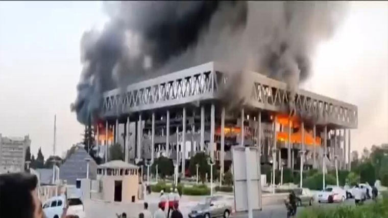 تہران میں سرکاری ٹی وی پر حملہ 