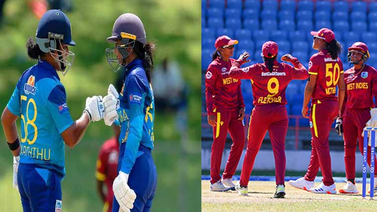 سری لنکا ویمنز نے ویسٹ انڈیز  کو 4وکٹوں سے ہرا دیا