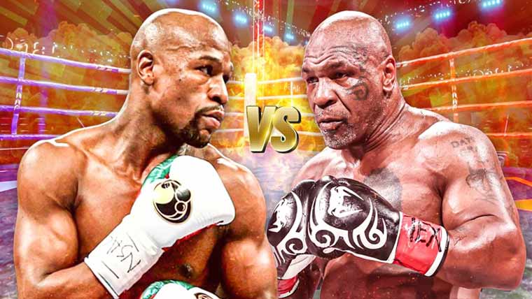  مے ویدر اور مائیک ٹائیسن میں  تاریخی مقابلے کی تیاریاں تیز 