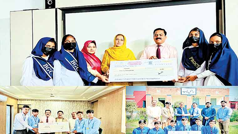 پنجاب گروپ آف کالجز پینسرہ کیمپس کوئز مقابلہ پر انعامات تقسیم