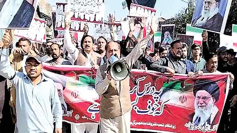 علی پورچٹھہ :سید علی خامنہ ای کی شہادت پر احتجاجی ریلی