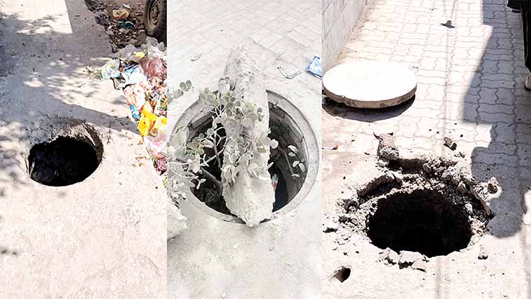 واسا کی چشم پوشی ‘کھلے مین ہولز سے حادثات میں اضافہ