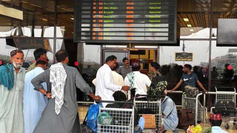 ملک بھر کے ایئرپورٹس سے مشرقِ وسطیٰ کی 116 پروازیں منسوخ 