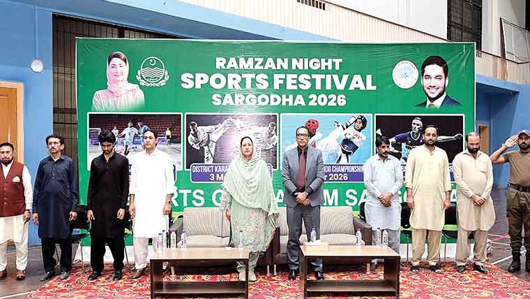 رمضان نائٹ سپورٹس فیسٹیول  کی افتتاحی تقریب ،کھلاڑیوں سپورٹس آرگنائزرز، نوجوانوں 