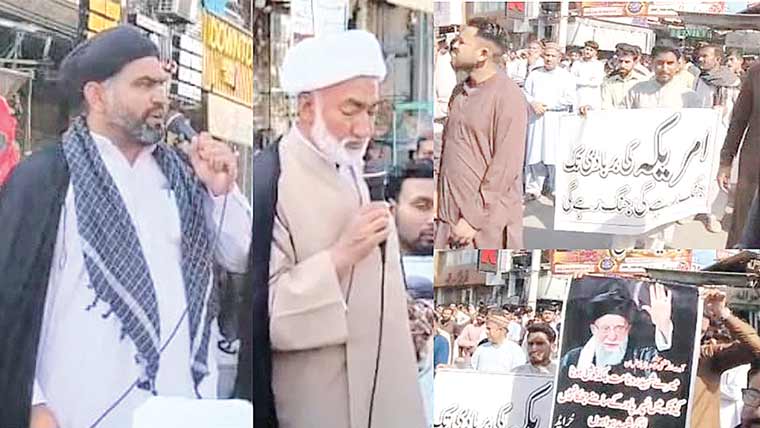  گوجرہ :ایرا ن کے سا تھ  اظہار یکجہتی کیلئے احتجا جی ریلی 