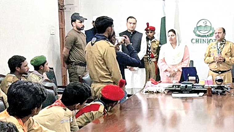  عائشہ رضوان صدر بوائے سکاؤٹس ایسوسی ایشن، حلف ٹھا لیا