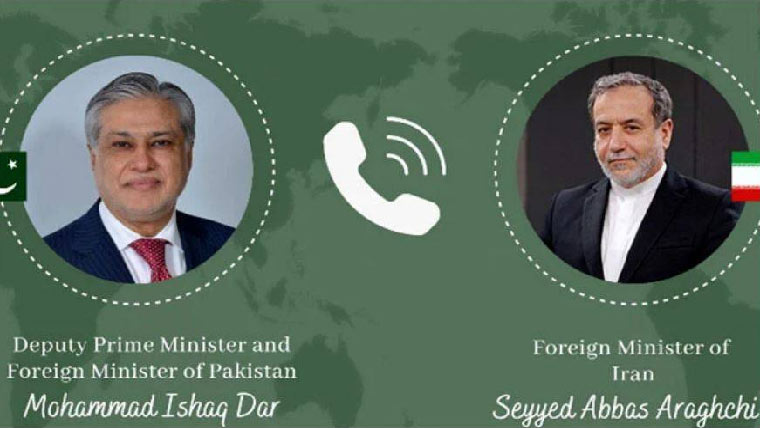  اسحاق ڈار کا ایرانی وزیر خارجہ  سے ٹیلیفونک رابطہ،خطے کی  بدلتی صورتحال پر تشویش 