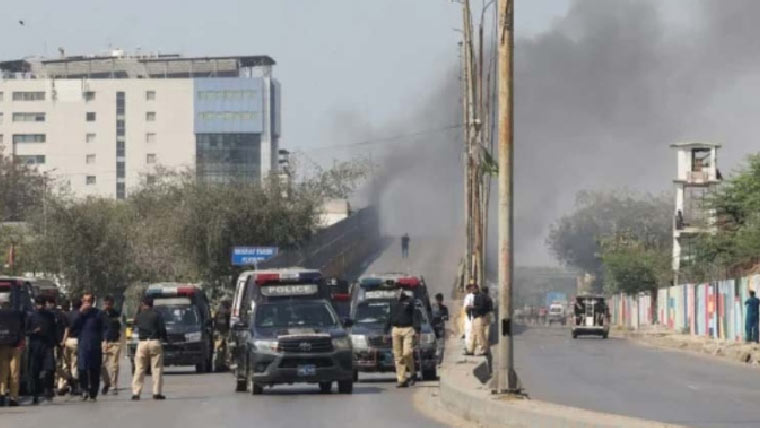 کراچی:امریکی قونصل خانے پر  ہنگامہ آرائی کی تحقیقات شروع