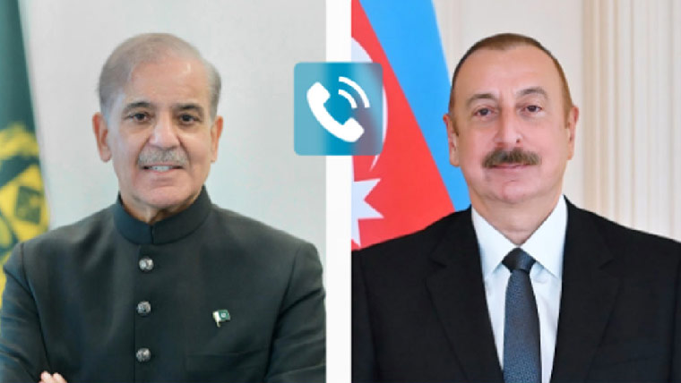 شہباز شریف کا آذربائیجان کے صدر کو فون، ڈرون حملے کی مذمت، اظہار یکجہتی