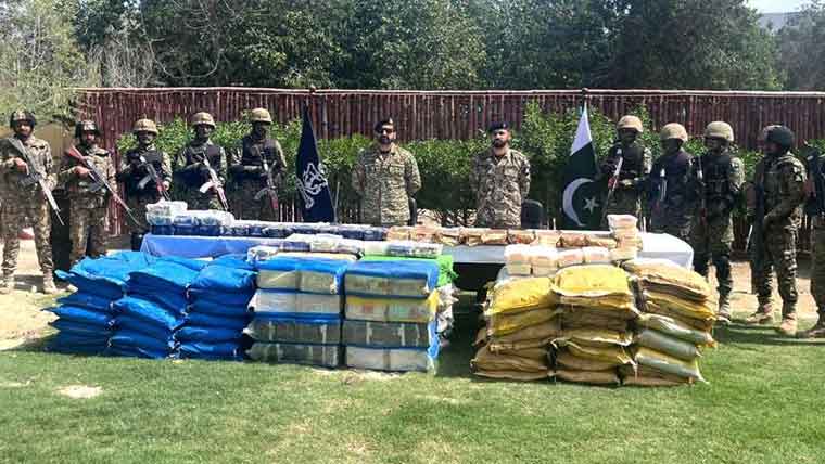 کوسٹ گارڈز، نیو ی کی مشترکہ  کارروائی، منشیات کا بڑا ذخیرہ برآمد