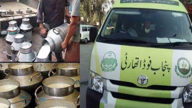 گاڑیوں پر جانے والا34260لیٹردودھ کو چیک کیاگیا