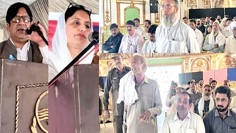 نوشہرہ ورکاں:اسسٹنٹ کمشنر سعدیہ  جمال کی زیر صدارت نمبردار کنونشن 