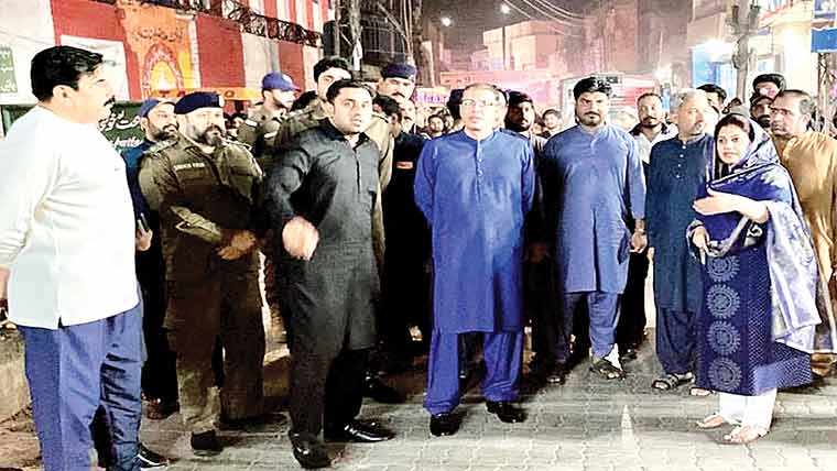 ڈی سی،ڈی پی او کایوم علی ؓ کے جلوس کے روٹ کامعائنہ 