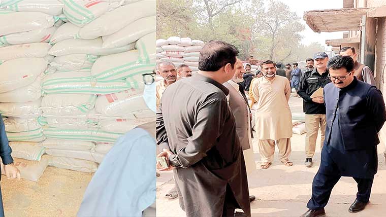 ڈی آئی جی جیل خانہ جات کا گندم گودام سلانوالی کا دورہ 