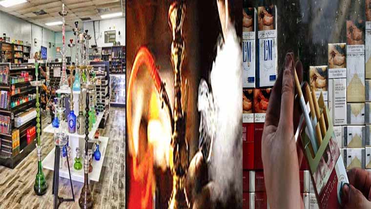 اسمگل شدہ سگریٹ ،شیشہ  فلیورودیگر سامان برآمد