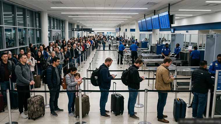  امریکی ایئرپورٹس کاسکیورٹی عملہ  تنخواہوں سے محروم، سفری نظام متاثر